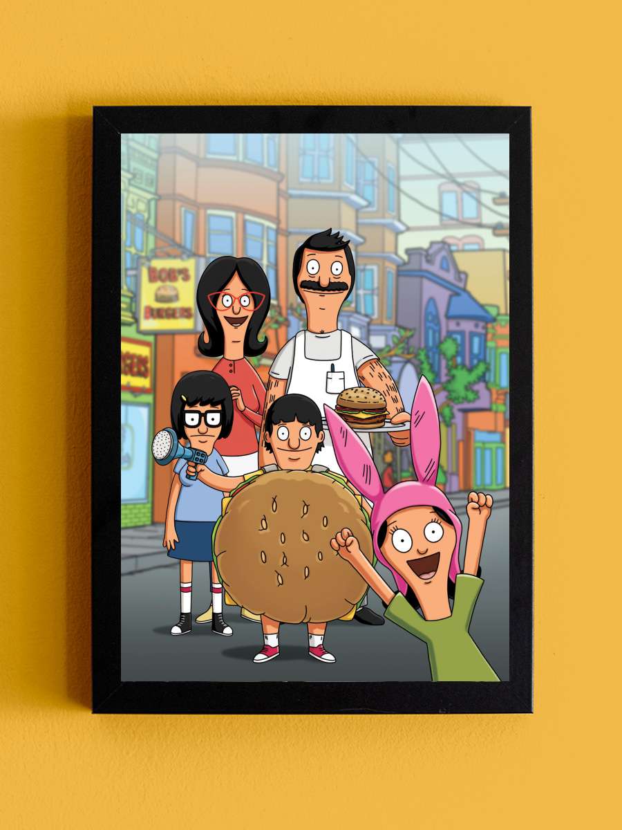 Bob's Burgers Dizi Tablo Siyah Çerçeveli Dizi Poster Duvar Tablo