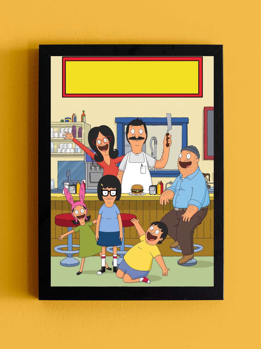 Bob's Burgers Dizi Tablo Siyah Çerçeveli Dizi Poster Duvar Tablo