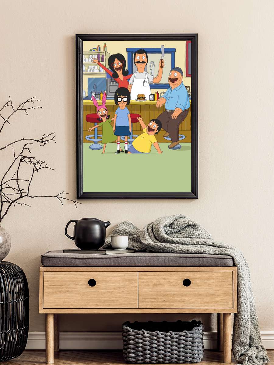 Bob's Burgers Dizi Tablo Siyah Çerçeveli Dizi Poster Duvar Tablo