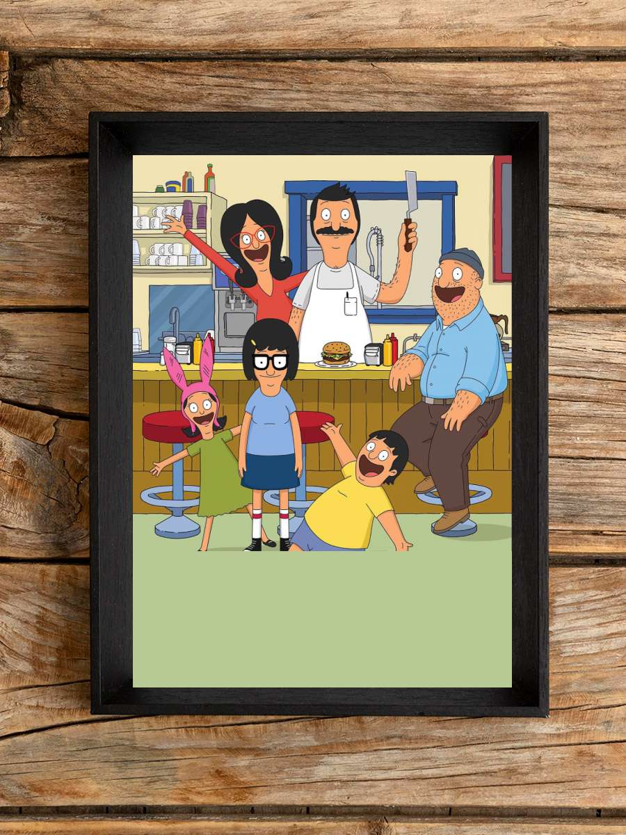 Bob's Burgers Dizi Tablo Siyah Çerçeveli Dizi Poster Duvar Tablo