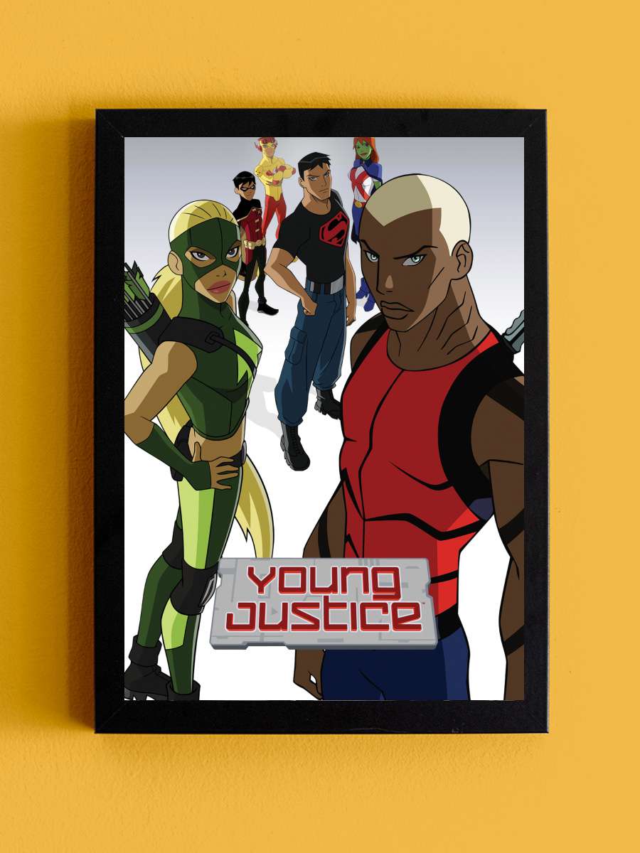 Genç Kahramanlar - Young Justice Dizi Tablo Siyah Çerçeveli Dizi Poster Duvar Tablo