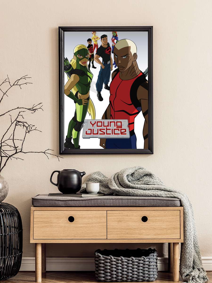 Genç Kahramanlar - Young Justice Dizi Tablo Siyah Çerçeveli Dizi Poster Duvar Tablo