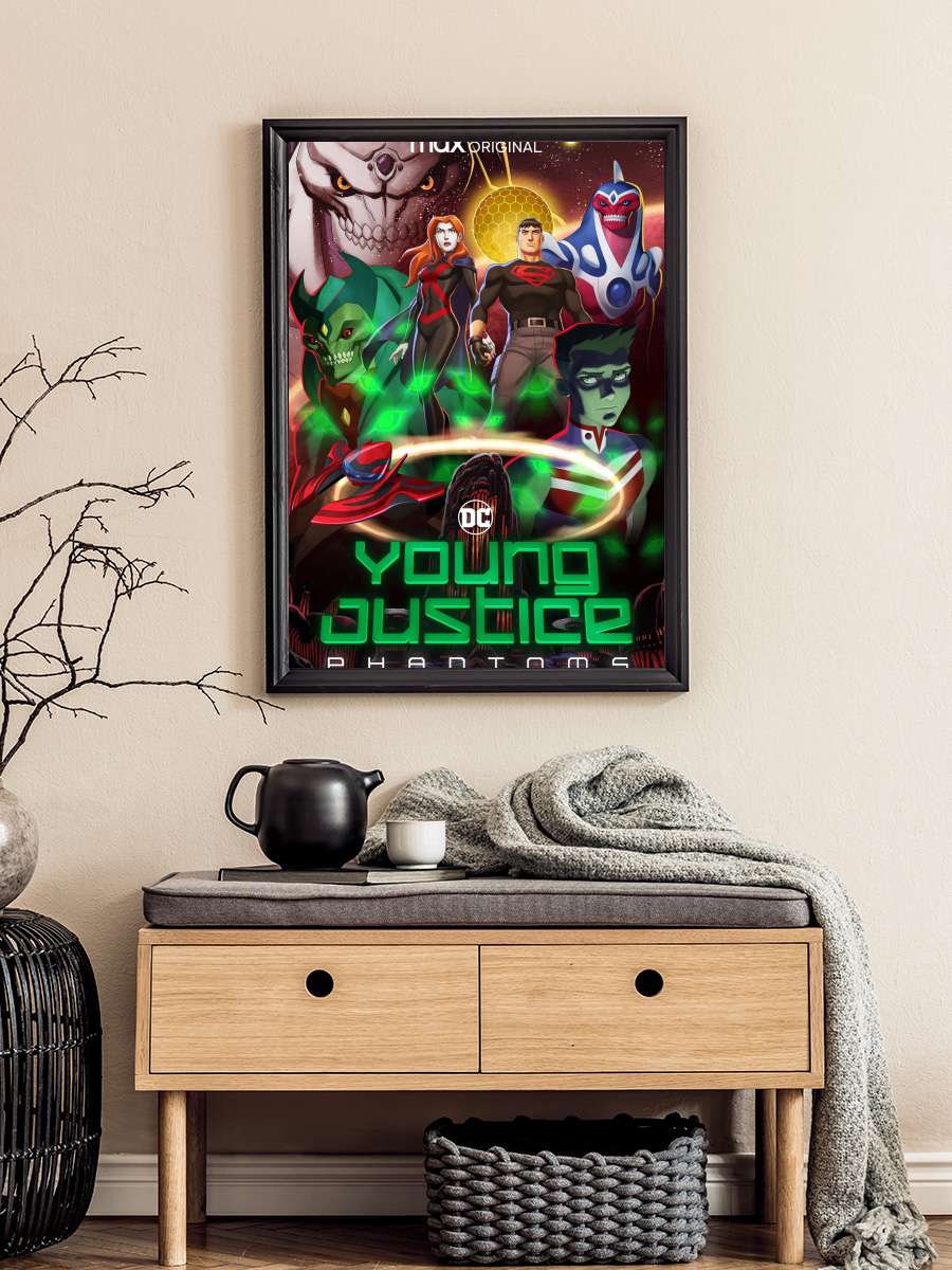 Genç Kahramanlar - Young Justice Dizi Tablo Siyah Çerçeveli Dizi Poster Duvar Tablo