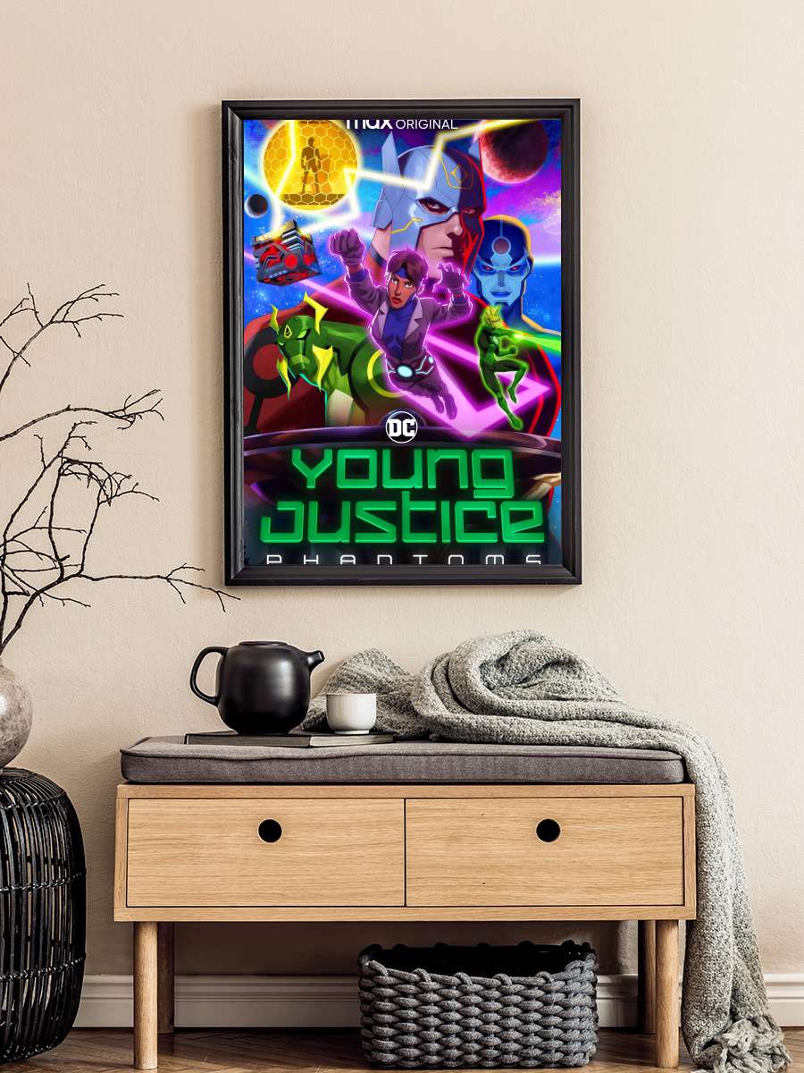 Genç Kahramanlar - Young Justice Dizi Tablo Siyah Çerçeveli Dizi Poster Duvar Tablo