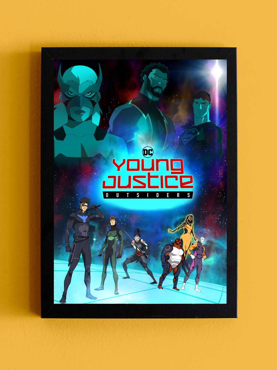 Genç Kahramanlar - Young Justice Dizi Tablo Siyah Çerçeveli Dizi Poster Duvar Tablo