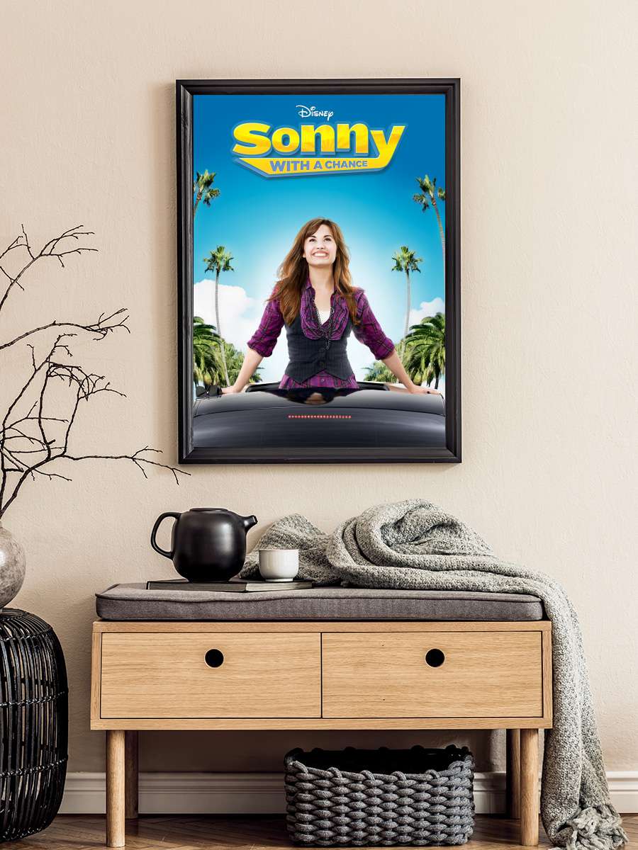 Sonny'nin Yıldızı - Sonny with a Chance Dizi Tablo Siyah Çerçeveli Dizi Poster Duvar Tablo