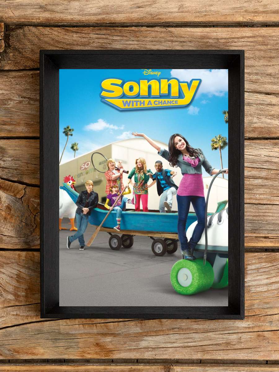 Sonny'nin Yıldızı - Sonny with a Chance Dizi Tablo Siyah Çerçeveli Dizi Poster Duvar Tablo