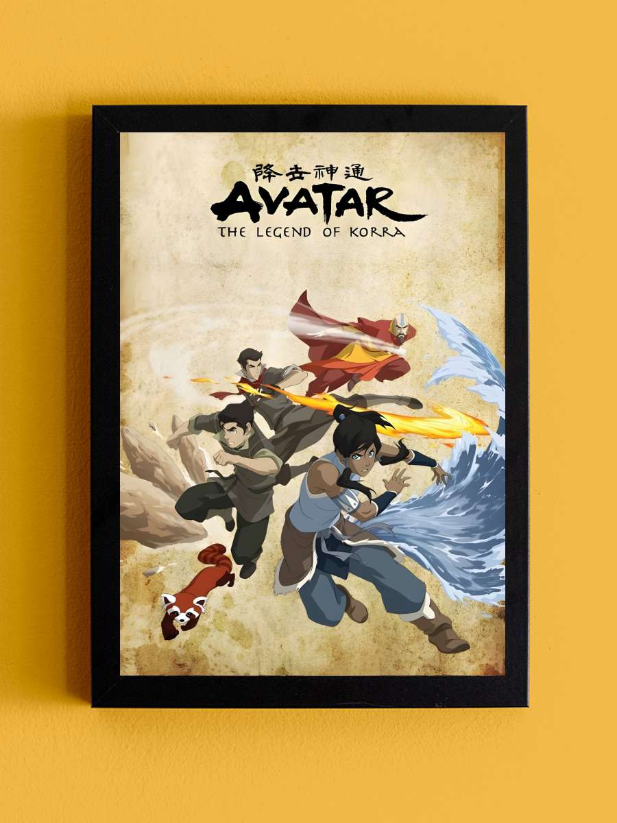 Avatar: The Legend of Korra - The Legend of Korra Dizi Tablo Siyah Çerçeveli Dizi Poster Duvar Tablo