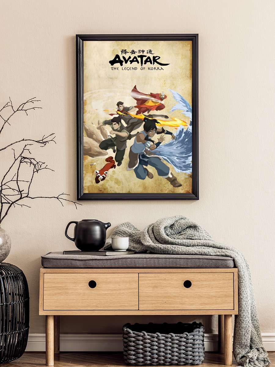 Avatar: The Legend of Korra - The Legend of Korra Dizi Tablo Siyah Çerçeveli Dizi Poster Duvar Tablo