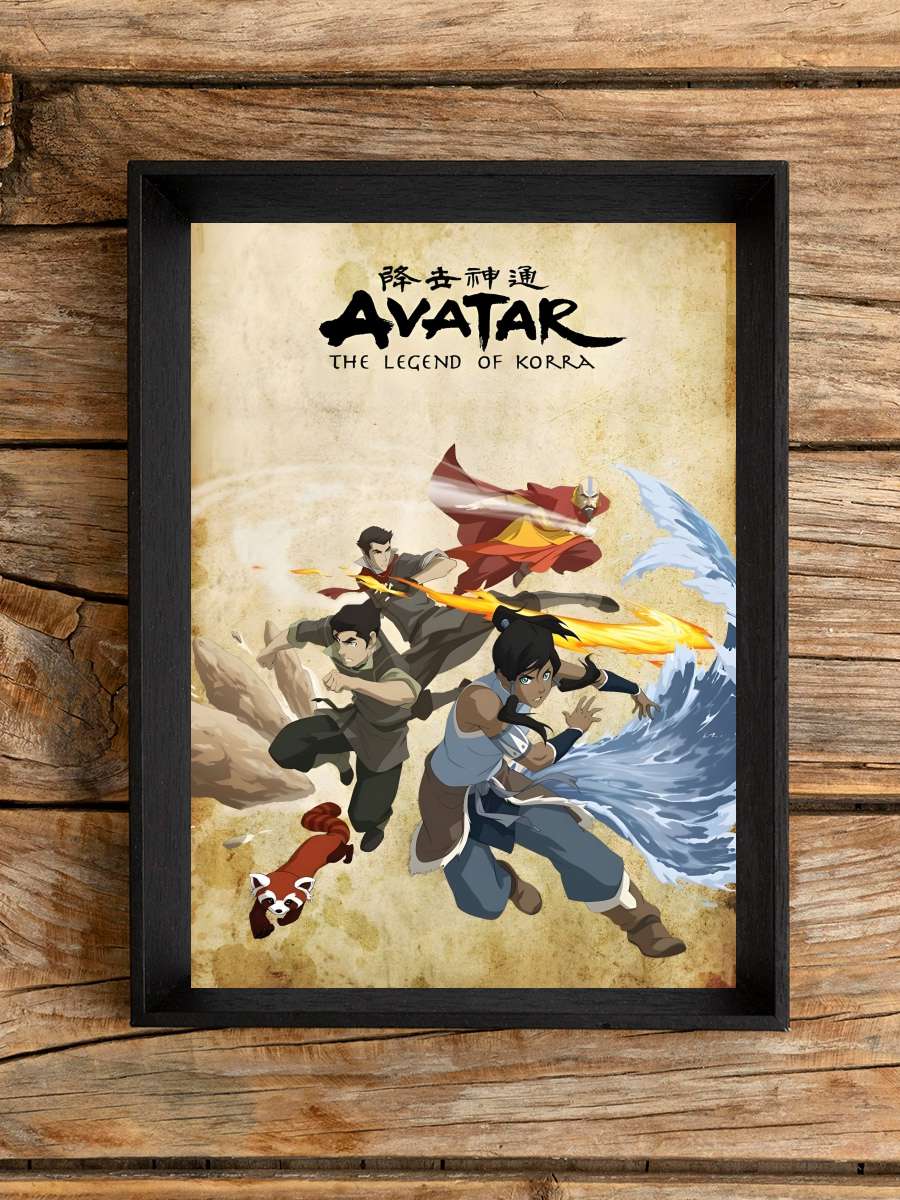 Avatar: The Legend of Korra - The Legend of Korra Dizi Tablo Siyah Çerçeveli Dizi Poster Duvar Tablo