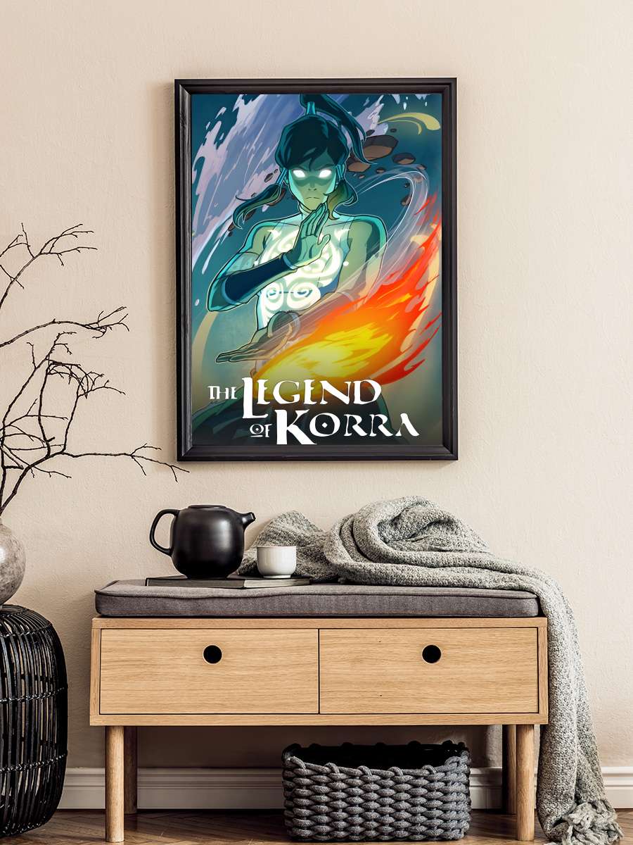 Avatar: The Legend of Korra - The Legend of Korra Dizi Tablo Siyah Çerçeveli Dizi Poster Duvar Tablo