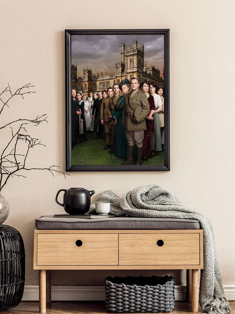 Downton Abbey Dizi Tablo Siyah Çerçeveli Dizi Poster Duvar Tablo