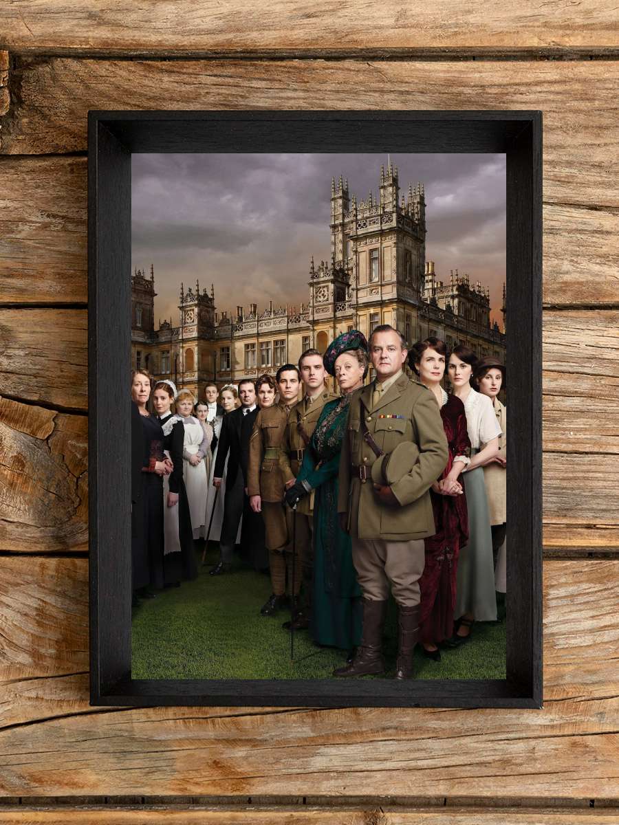 Downton Abbey Dizi Tablo Siyah Çerçeveli Dizi Poster Duvar Tablo