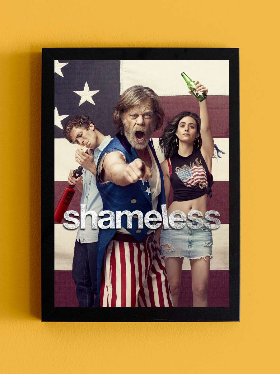 Shameless Dizi Tablo Siyah Çerçeveli Dizi Poster Duvar Tablo