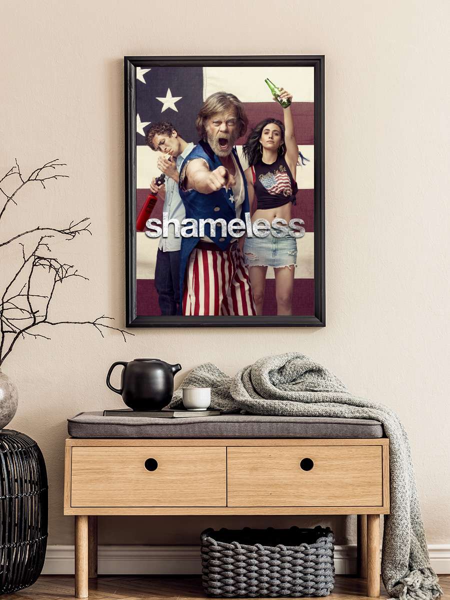 Shameless Dizi Tablo Siyah Çerçeveli Dizi Poster Duvar Tablo