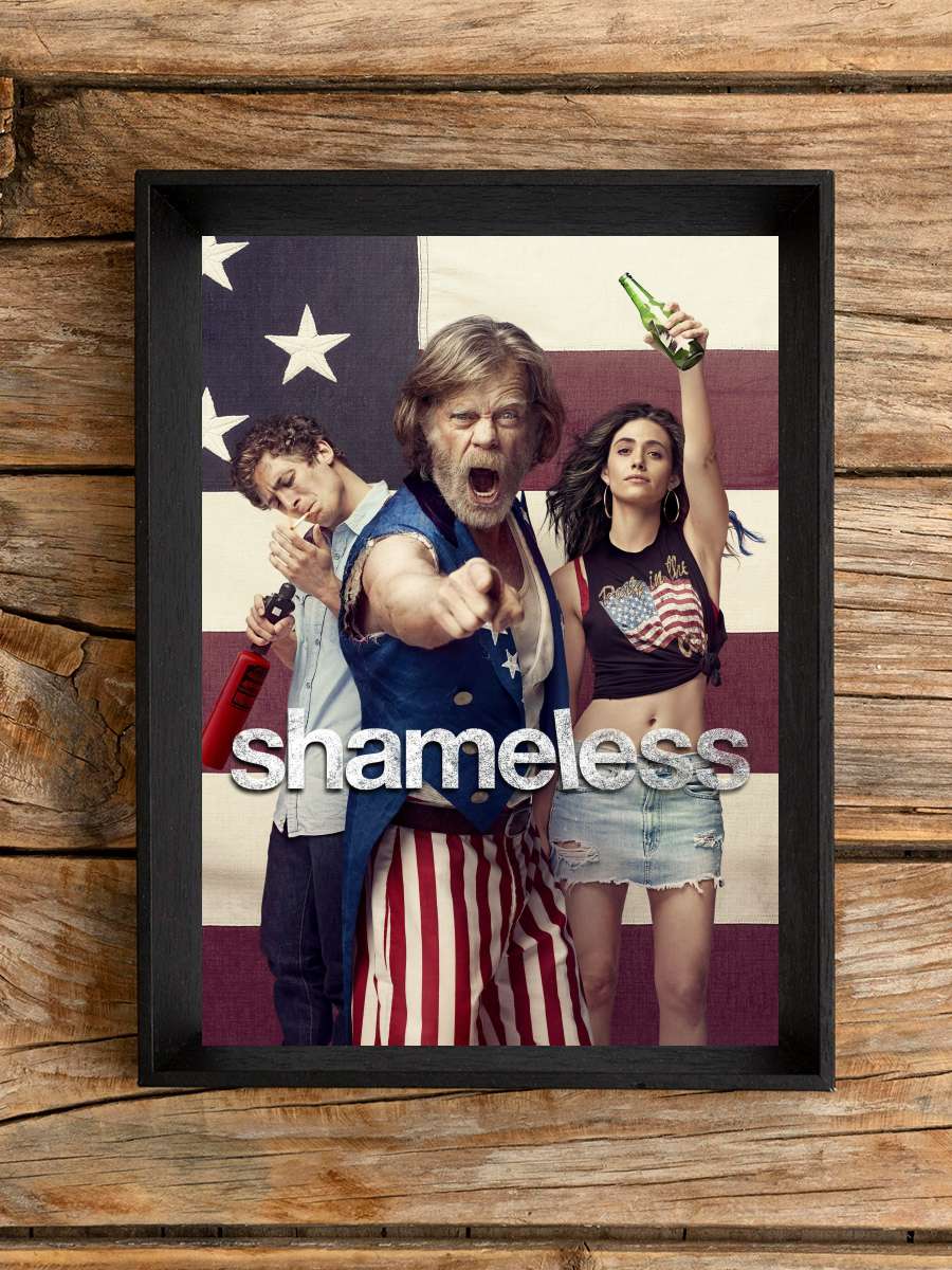 Shameless Dizi Tablo Siyah Çerçeveli Dizi Poster Duvar Tablo