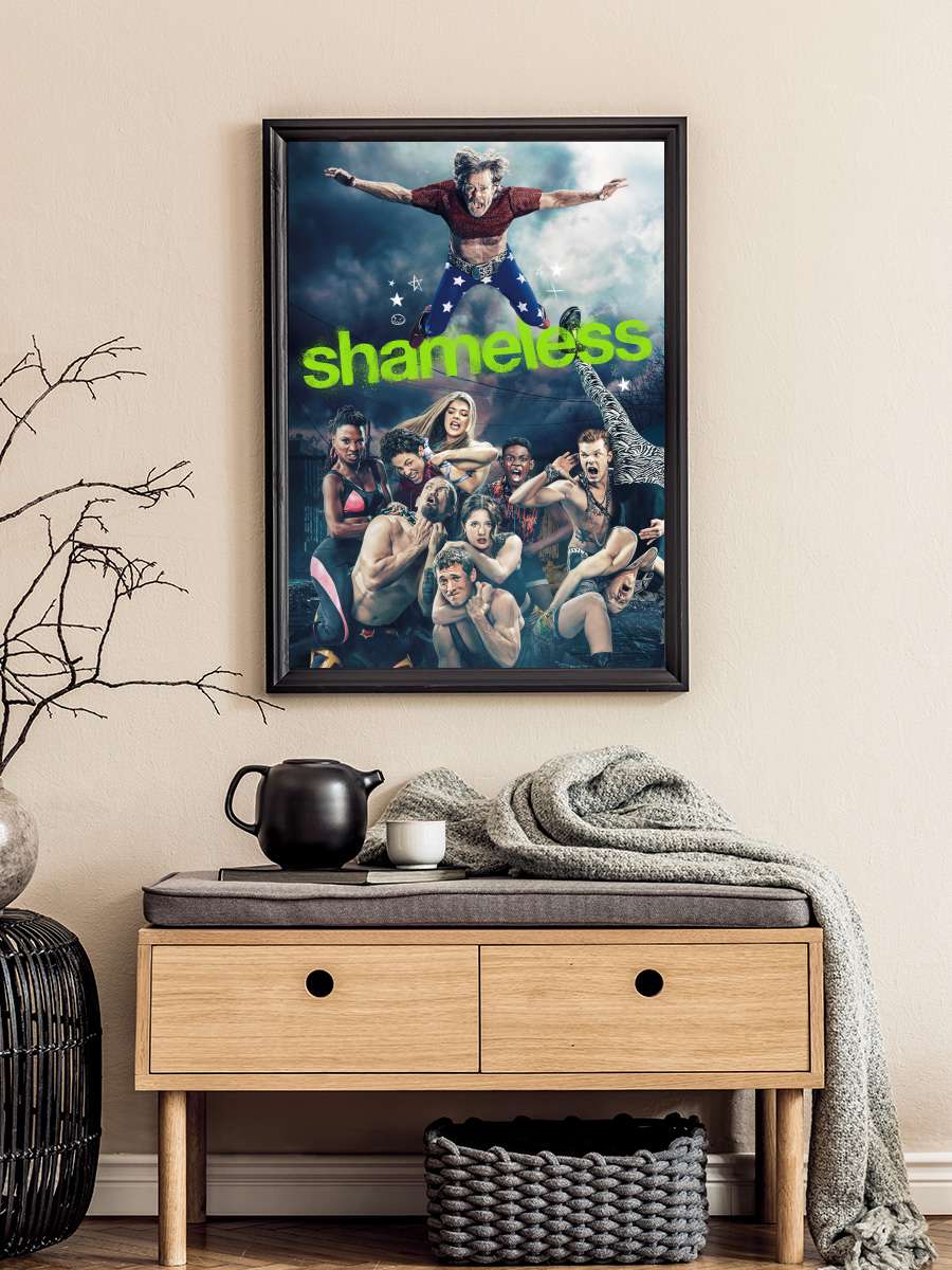 Shameless Dizi Tablo Siyah Çerçeveli Dizi Poster Duvar Tablo