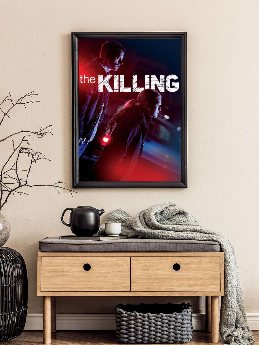 The Killing Dizi Tablo Siyah Çerçeveli Dizi Poster Duvar Tablo