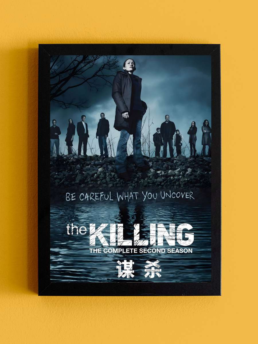 The Killing Dizi Tablo Siyah Çerçeveli Dizi Poster Duvar Tablo