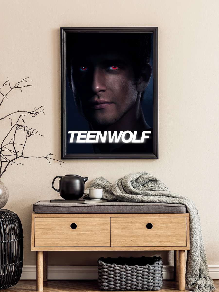 Teen Wolf Dizi Tablo Siyah Çerçeveli Dizi Poster Duvar Tablo