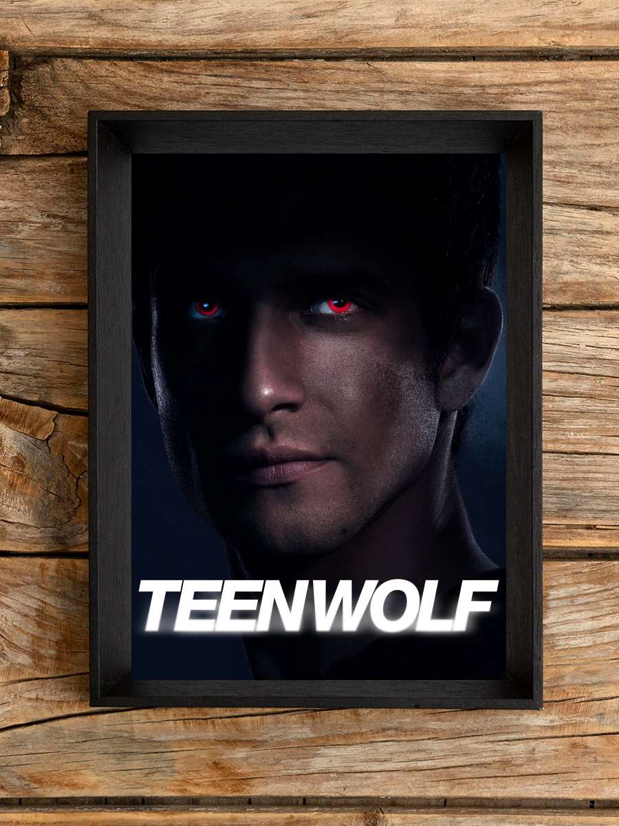 Teen Wolf Dizi Tablo Siyah Çerçeveli Dizi Poster Duvar Tablo