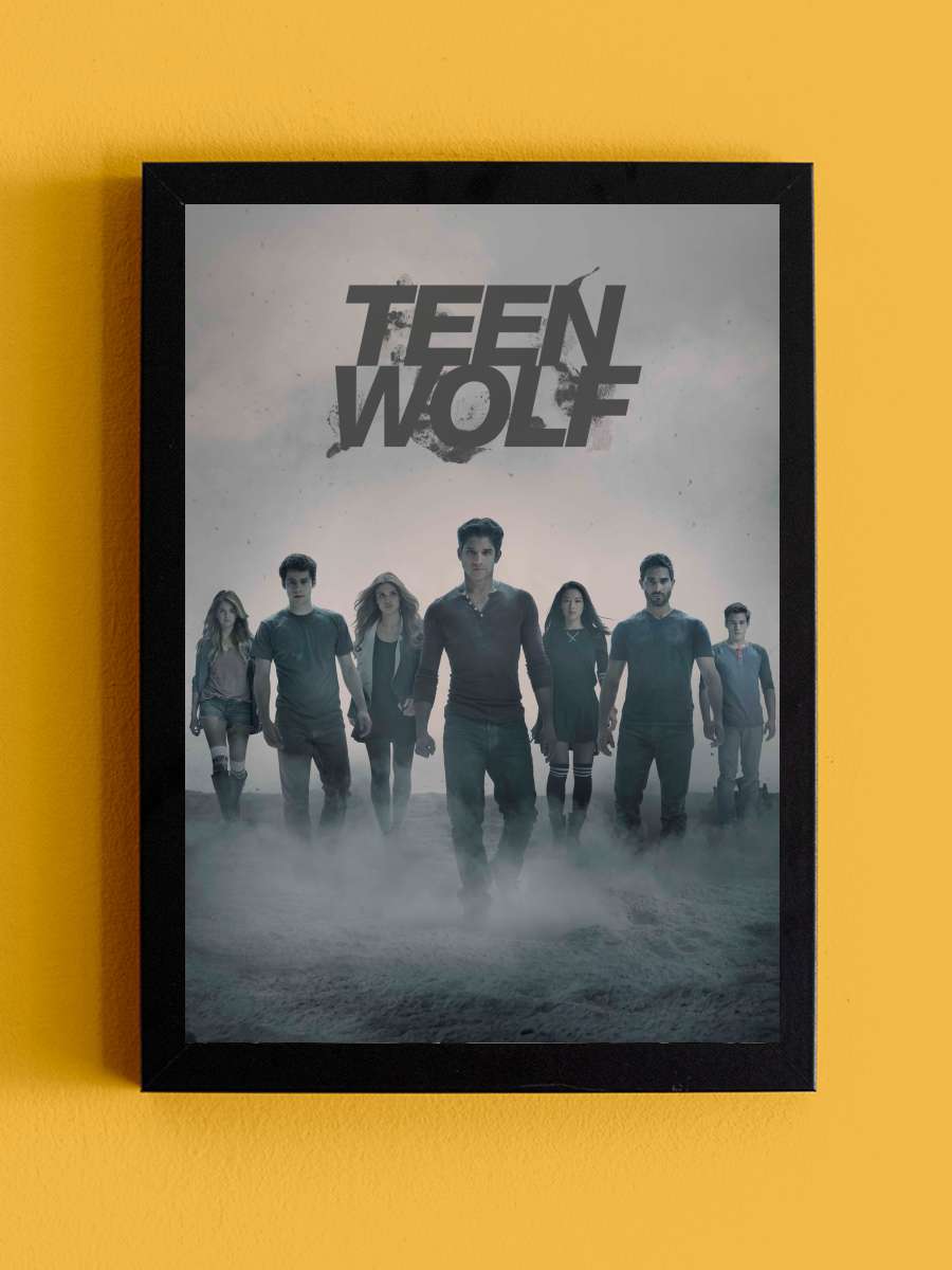 Teen Wolf Dizi Tablo Siyah Çerçeveli Dizi Poster Duvar Tablo