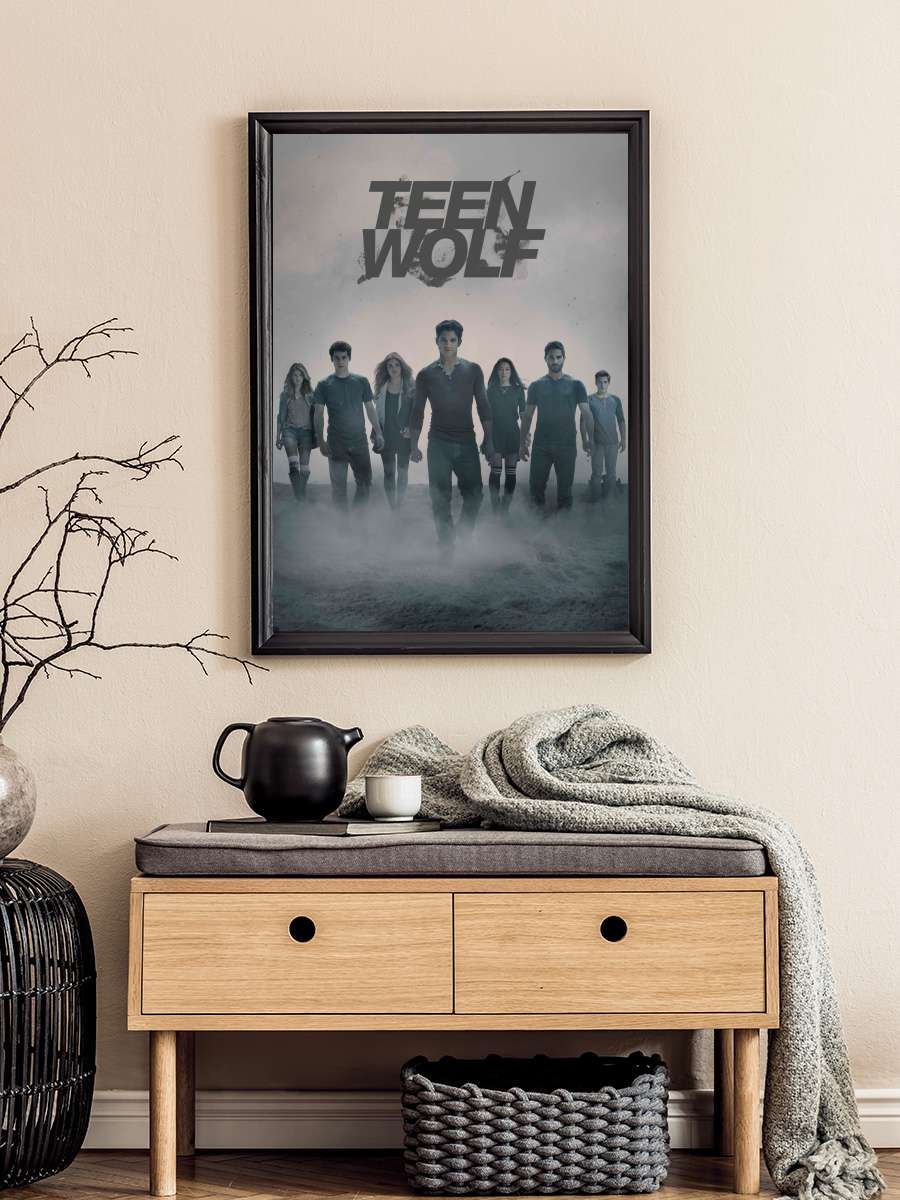 Teen Wolf Dizi Tablo Siyah Çerçeveli Dizi Poster Duvar Tablo