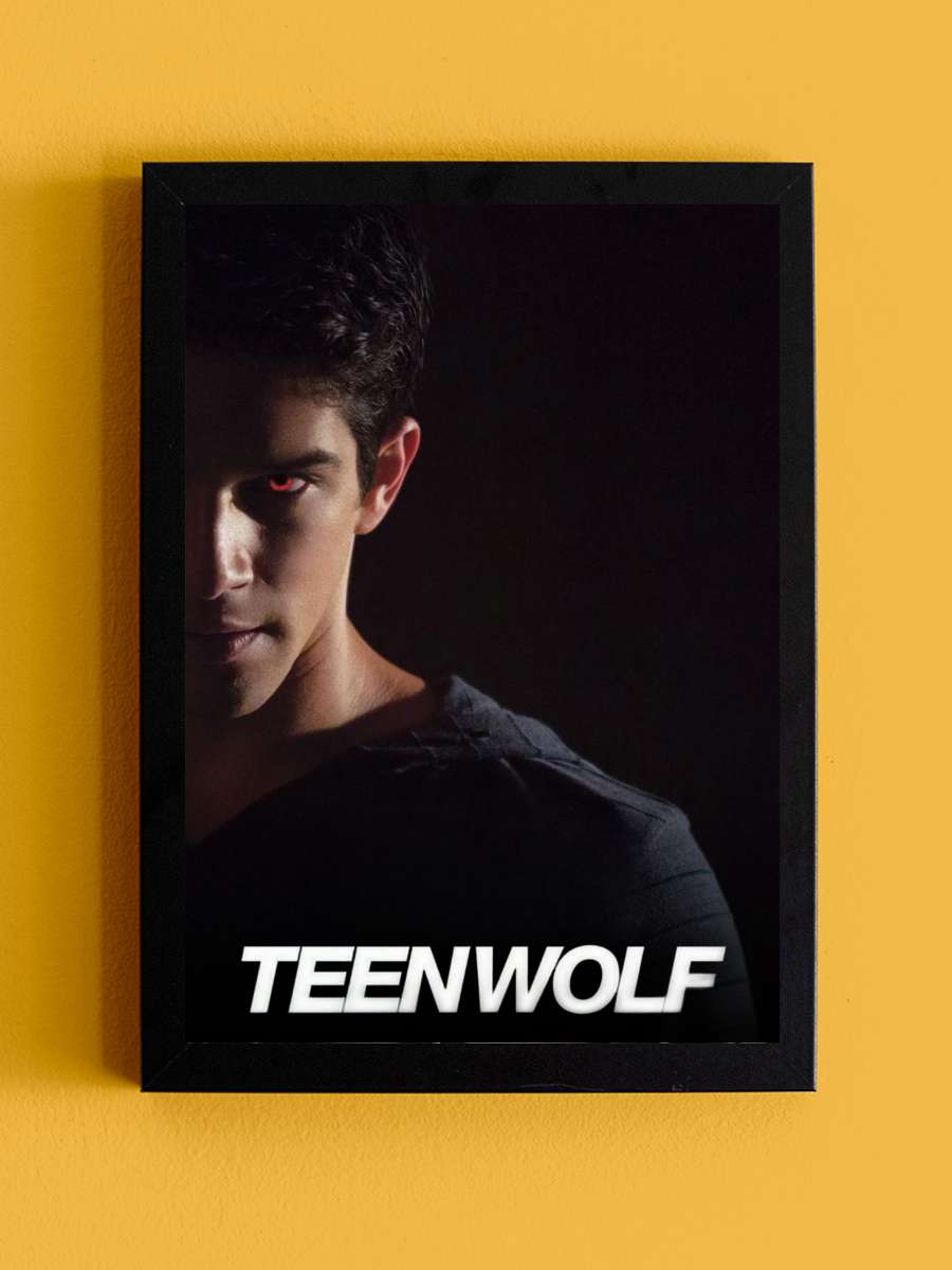 Teen Wolf Dizi Tablo Siyah Çerçeveli Dizi Poster Duvar Tablo