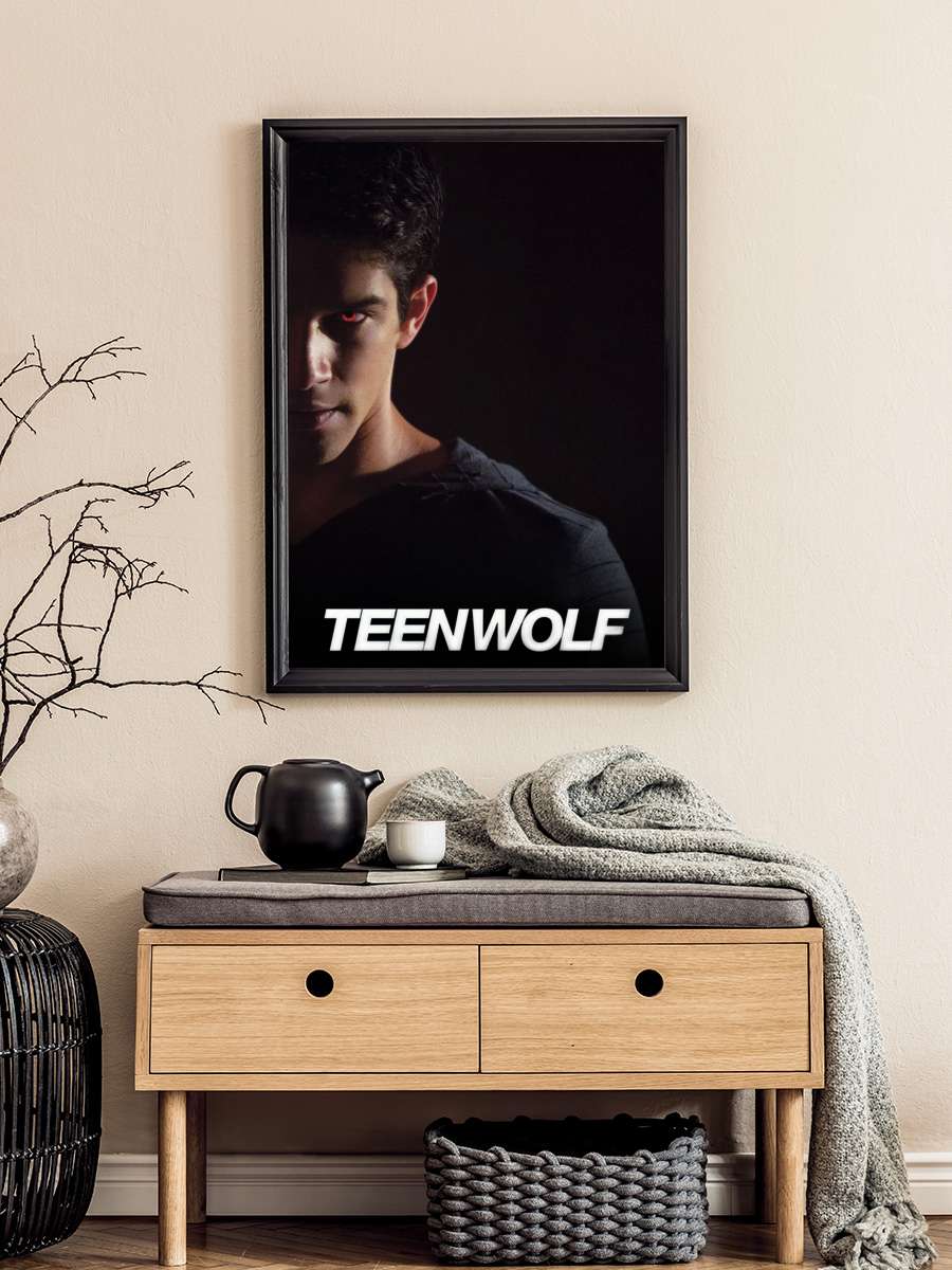 Teen Wolf Dizi Tablo Siyah Çerçeveli Dizi Poster Duvar Tablo