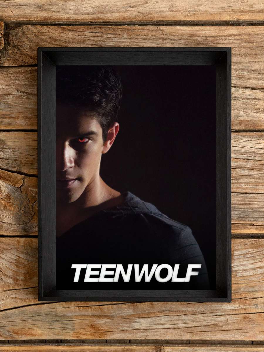 Teen Wolf Dizi Tablo Siyah Çerçeveli Dizi Poster Duvar Tablo