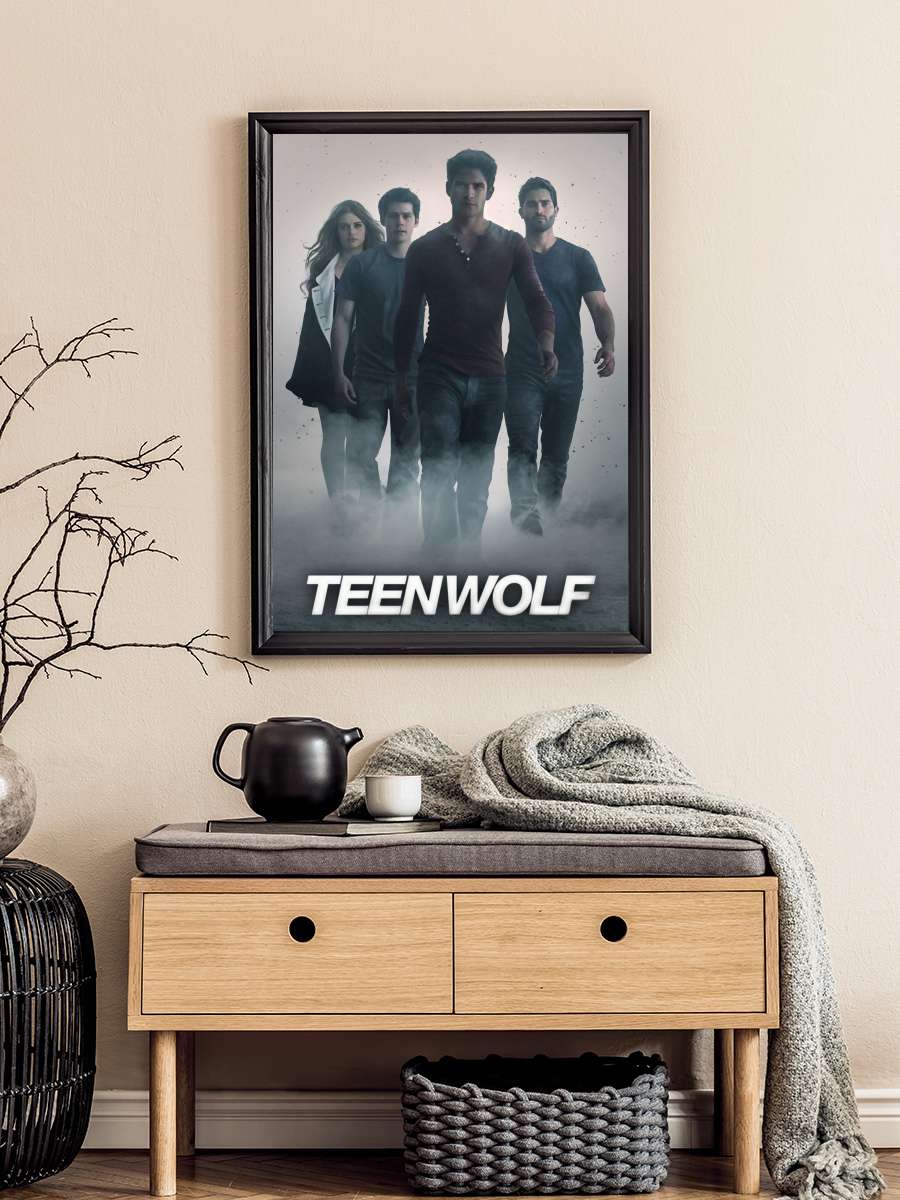 Teen Wolf Dizi Tablo Siyah Çerçeveli Dizi Poster Duvar Tablo