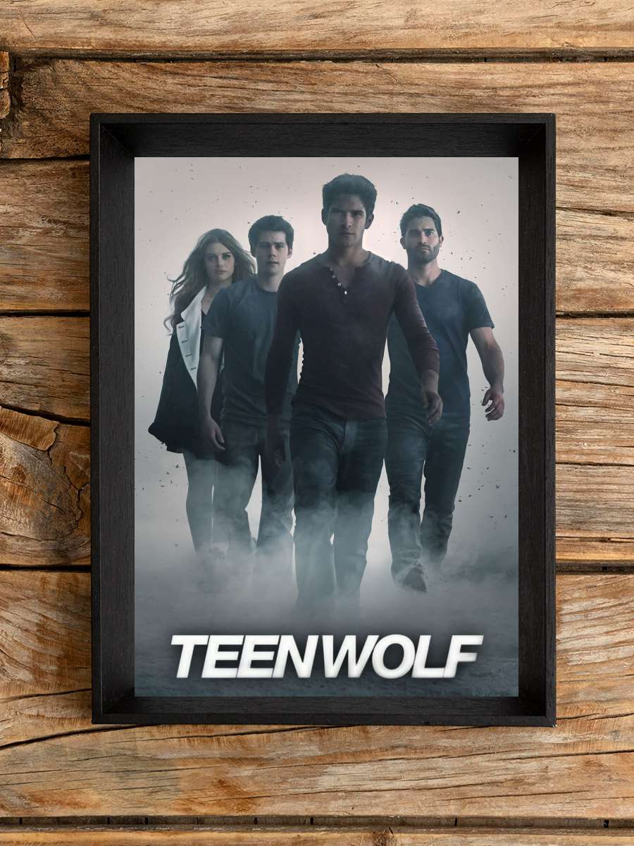 Teen Wolf Dizi Tablo Siyah Çerçeveli Dizi Poster Duvar Tablo