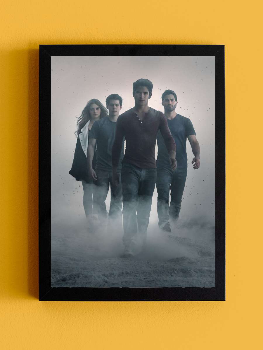 Teen Wolf Dizi Tablo Siyah Çerçeveli Dizi Poster Duvar Tablo