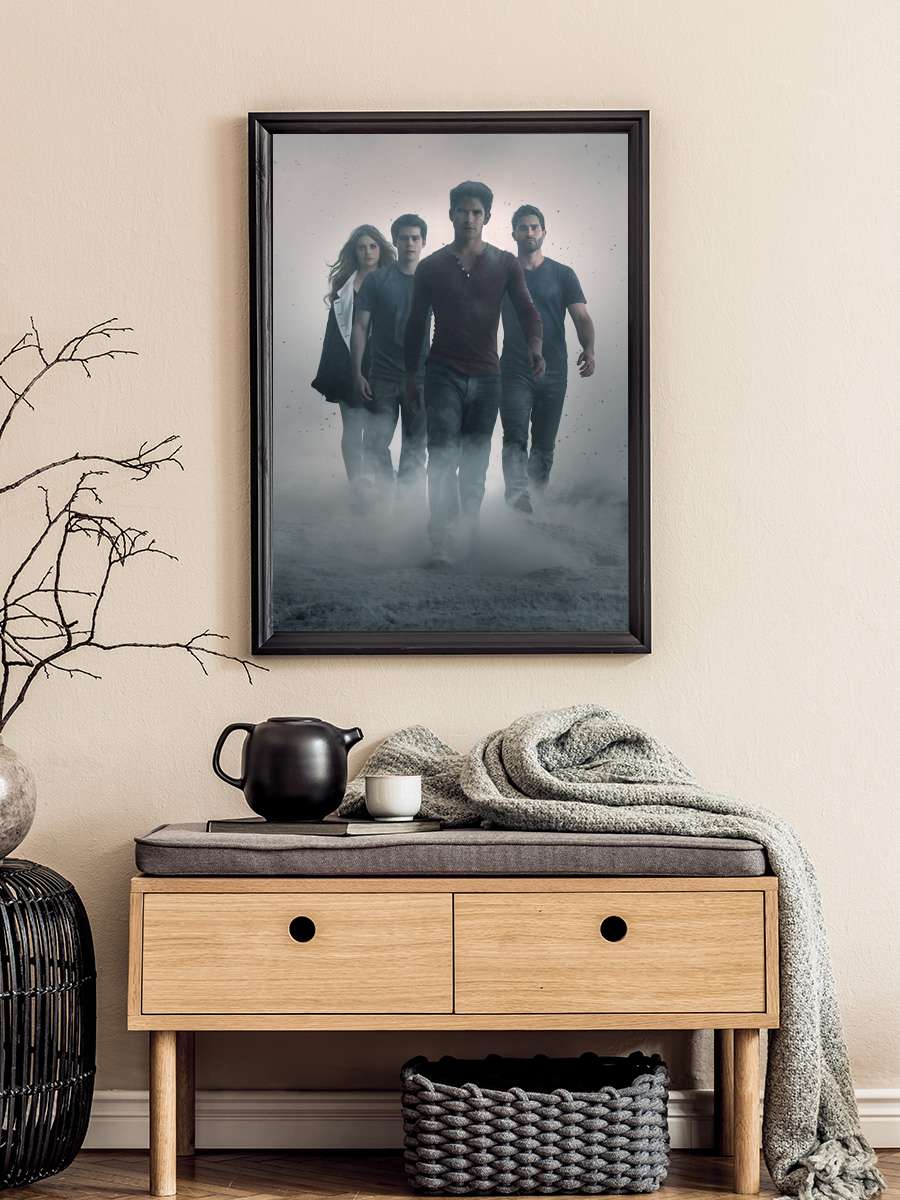 Teen Wolf Dizi Tablo Siyah Çerçeveli Dizi Poster Duvar Tablo