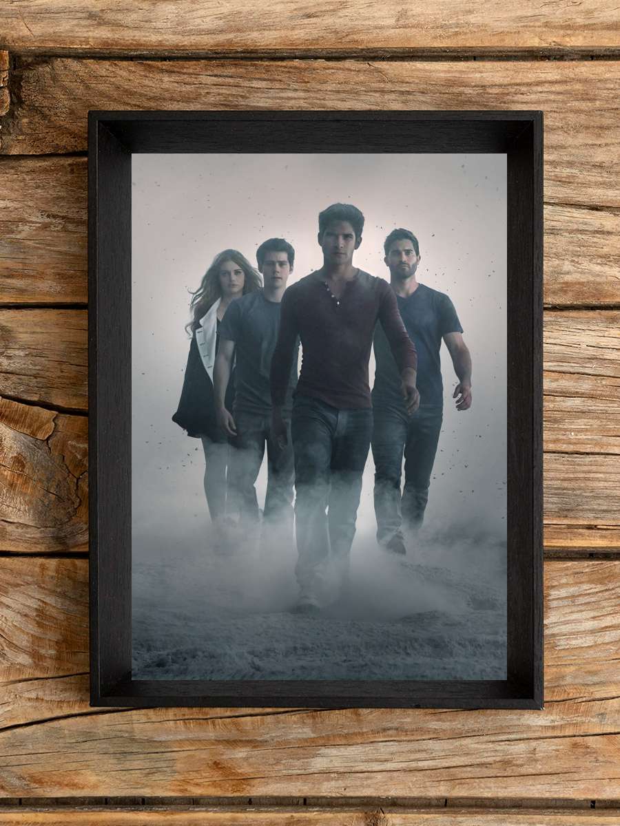 Teen Wolf Dizi Tablo Siyah Çerçeveli Dizi Poster Duvar Tablo