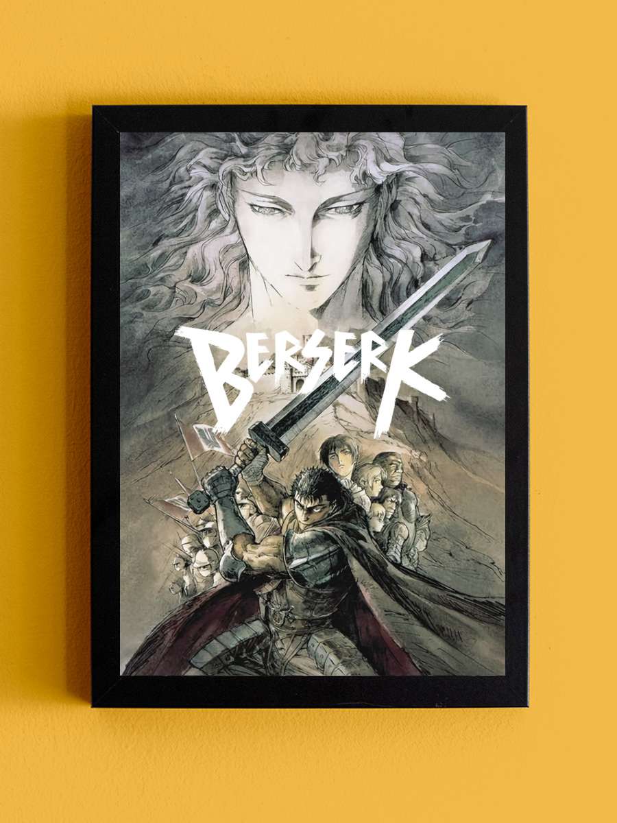 Berserk - 剣風伝奇ベルセルク Dizi Tablo Siyah Çerçeveli Dizi Poster Duvar Tablo