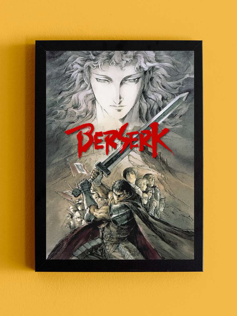 Berserk - 剣風伝奇ベルセルク Dizi Tablo Siyah Çerçeveli Dizi Poster Duvar Tablo