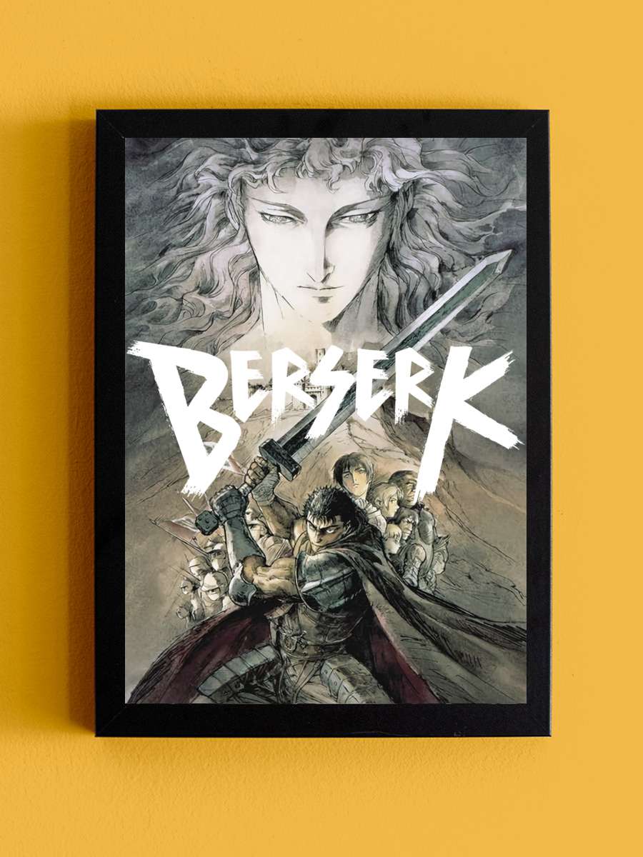 Berserk - 剣風伝奇ベルセルク Dizi Tablo Siyah Çerçeveli Dizi Poster Duvar Tablo