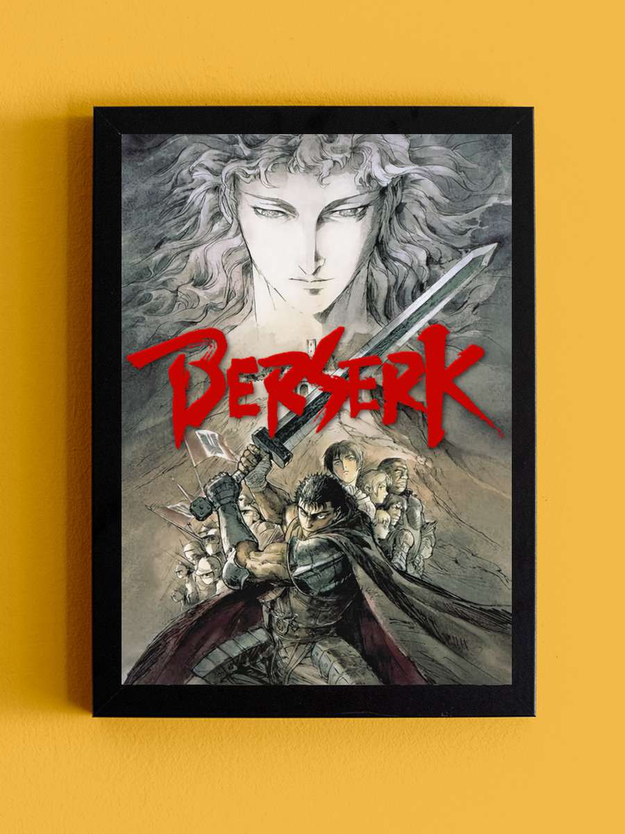 Berserk - 剣風伝奇ベルセルク Dizi Tablo Siyah Çerçeveli Dizi Poster Duvar Tablo