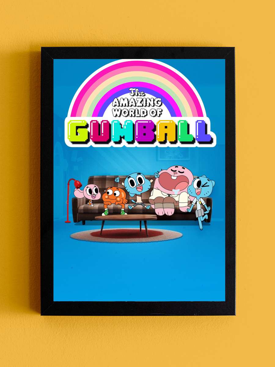 Gumball'ın Muhteşem Dünyası - The Amazing World of Gumball Dizi Tablo Siyah Çerçeveli Dizi Poster Duvar Tablo