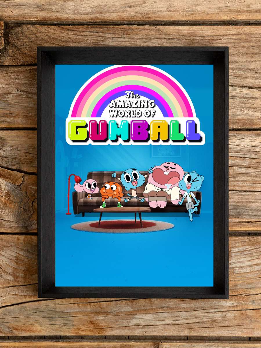 Gumball'ın Muhteşem Dünyası - The Amazing World of Gumball Dizi Tablo Siyah Çerçeveli Dizi Poster Duvar Tablo