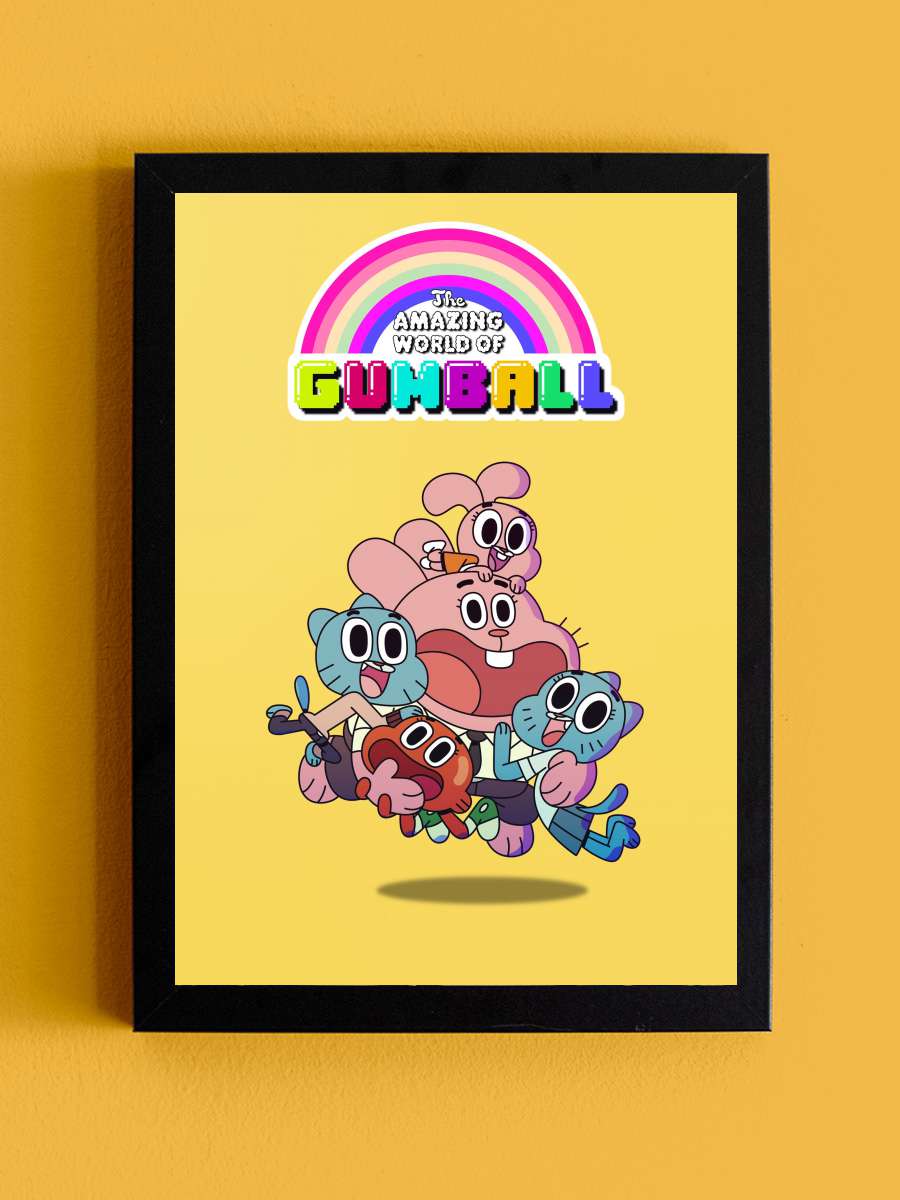 Gumball'ın Muhteşem Dünyası - The Amazing World of Gumball Dizi Tablo Siyah Çerçeveli Dizi Poster Duvar Tablo