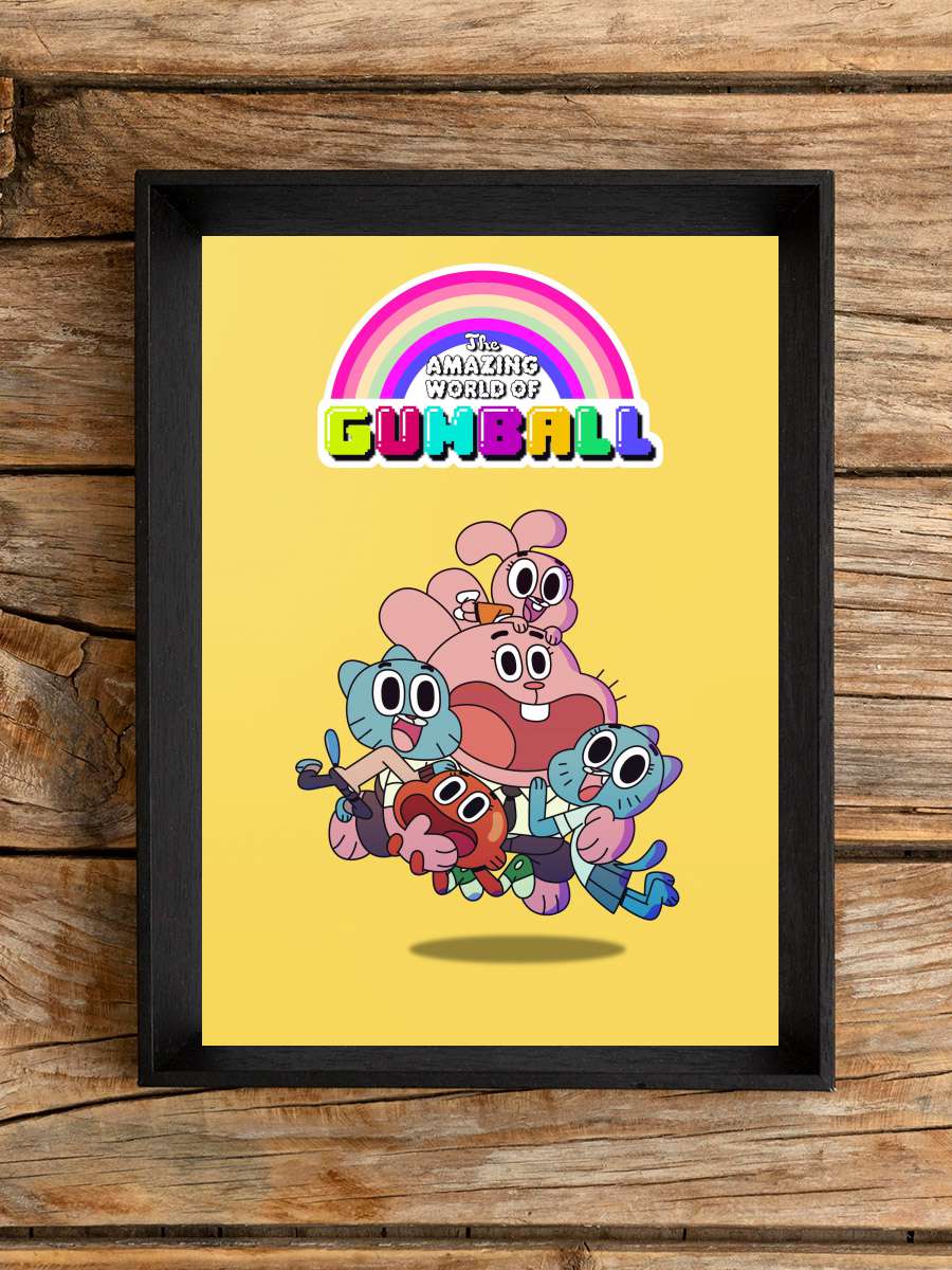 Gumball'ın Muhteşem Dünyası - The Amazing World of Gumball Dizi Tablo Siyah Çerçeveli Dizi Poster Duvar Tablo