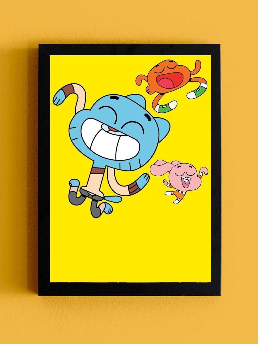 Gumball'ın Muhteşem Dünyası - The Amazing World of Gumball Dizi Tablo Siyah Çerçeveli Dizi Poster Duvar Tablo