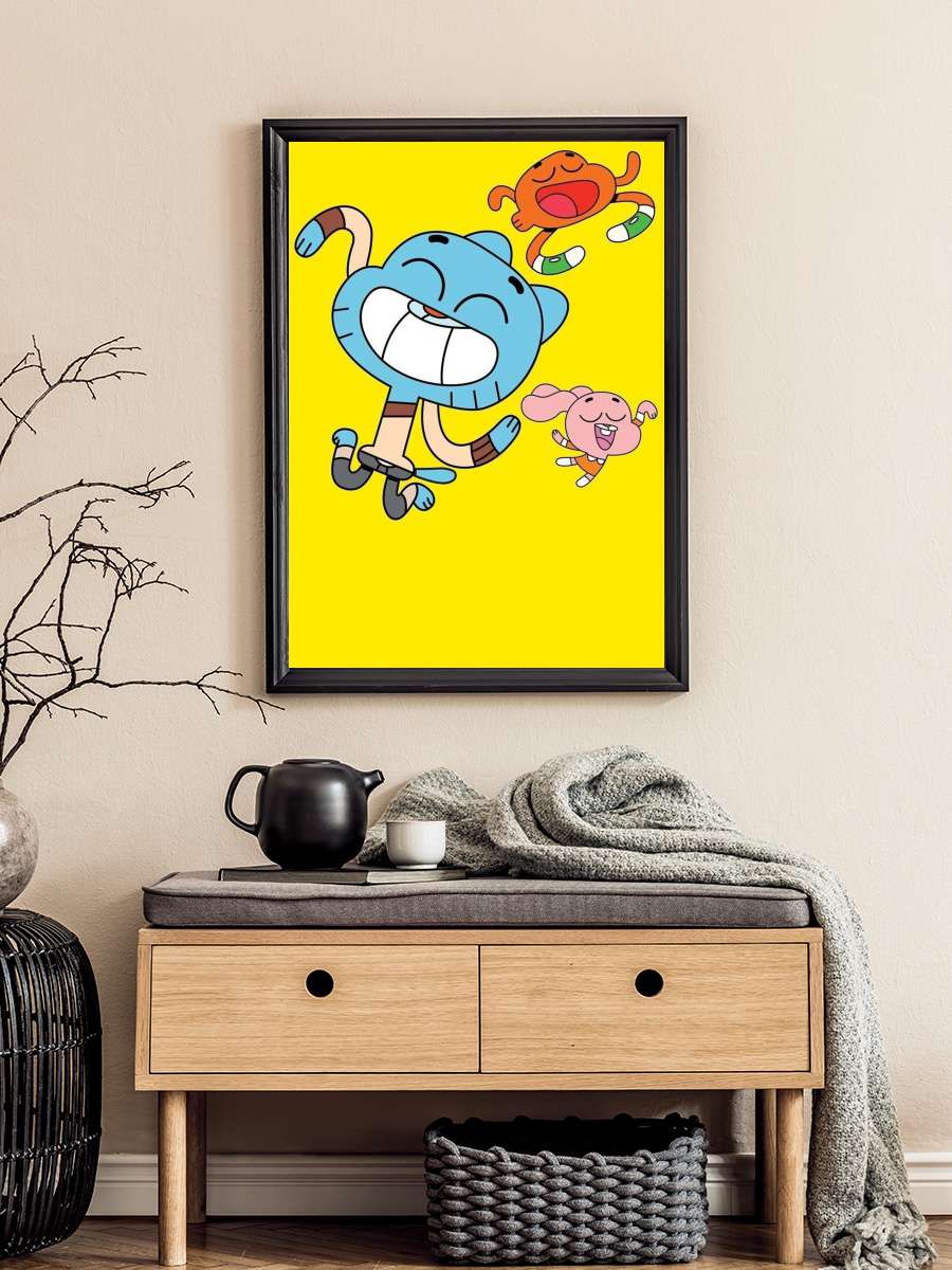 Gumball'ın Muhteşem Dünyası - The Amazing World of Gumball Dizi Tablo Siyah Çerçeveli Dizi Poster Duvar Tablo