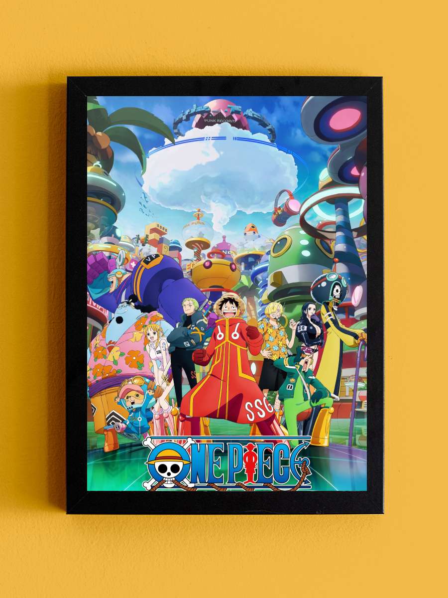 One Piece - ワンピース Dizi Tablo Siyah Çerçeveli Dizi Poster Duvar Tablo