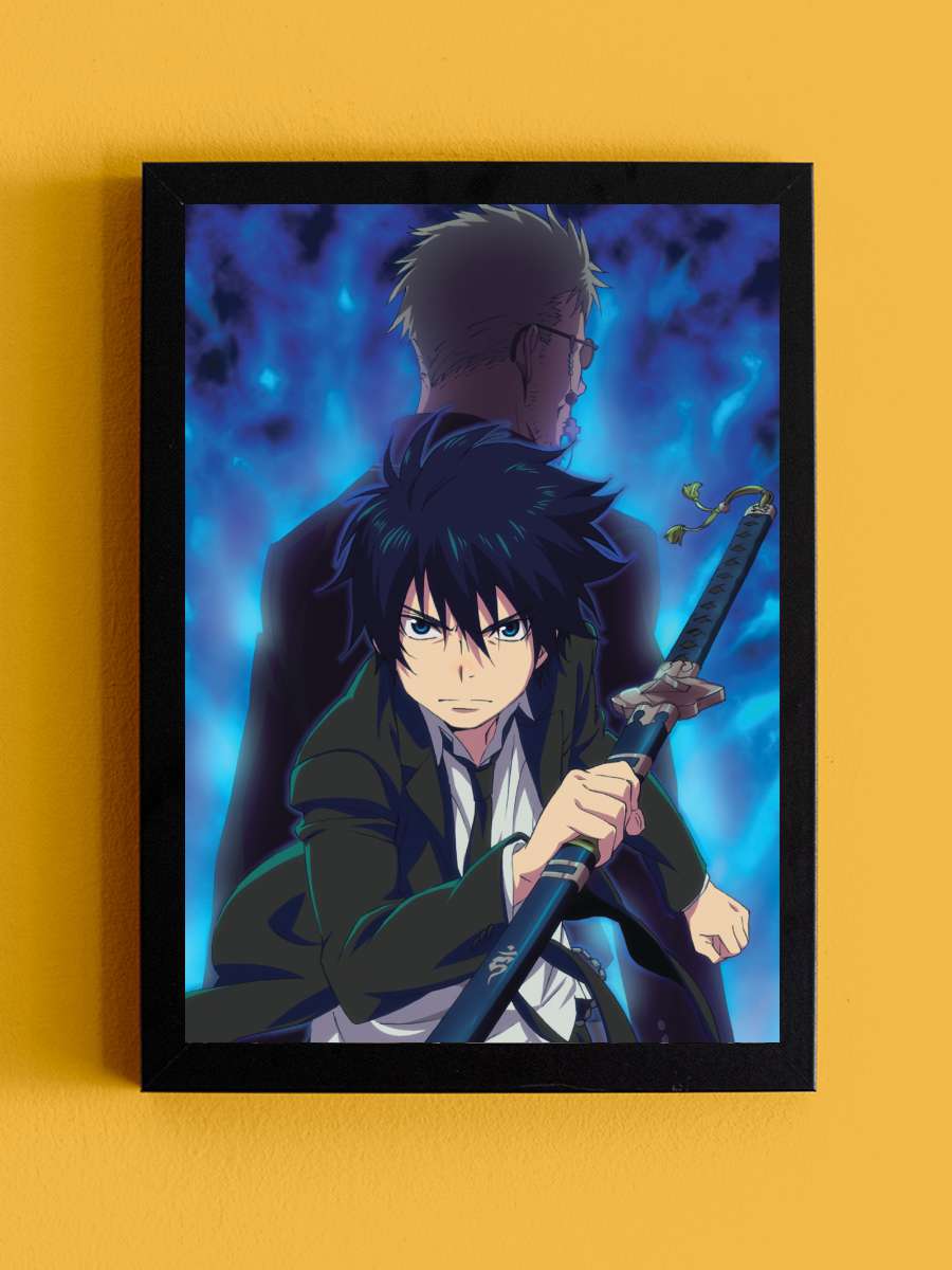 Blue Exorcist - 青の祓魔師 Dizi Tablo Siyah Çerçeveli Dizi Poster Duvar Tablo