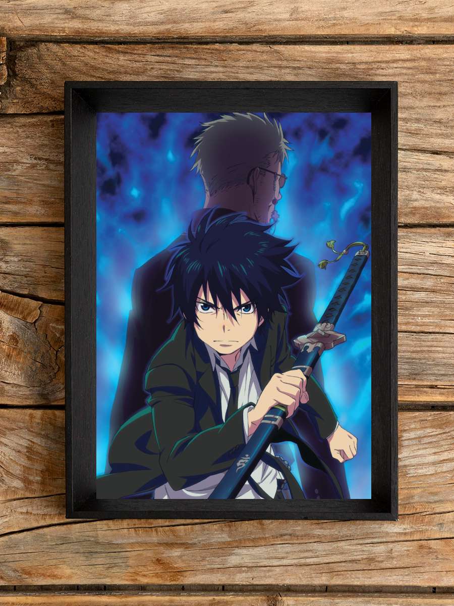 Blue Exorcist - 青の祓魔師 Dizi Tablo Siyah Çerçeveli Dizi Poster Duvar Tablo