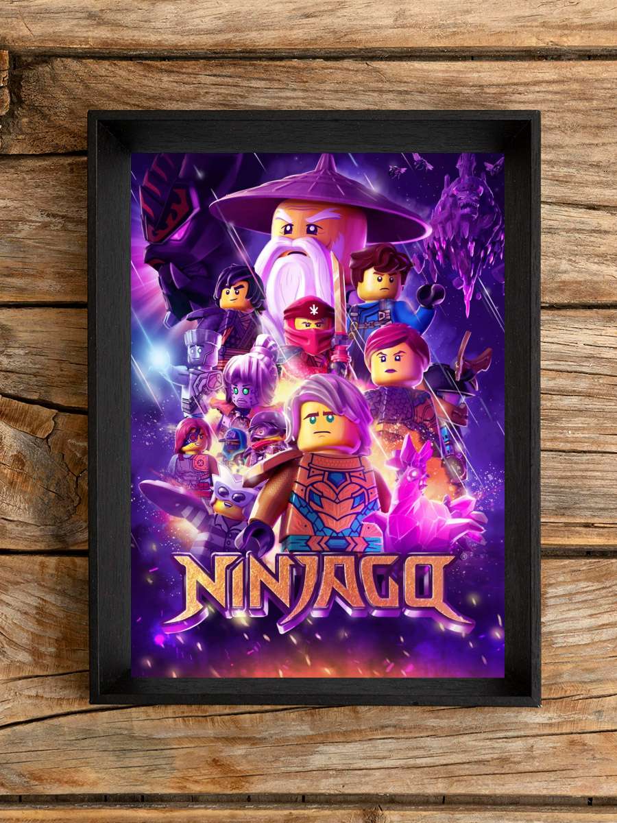 Ninjago: Spinjitzu'nun Ustaları - Ninjago: Masters of Spinjitzu Dizi Tablo Siyah Çerçeveli Dizi Poster Duvar Tablo