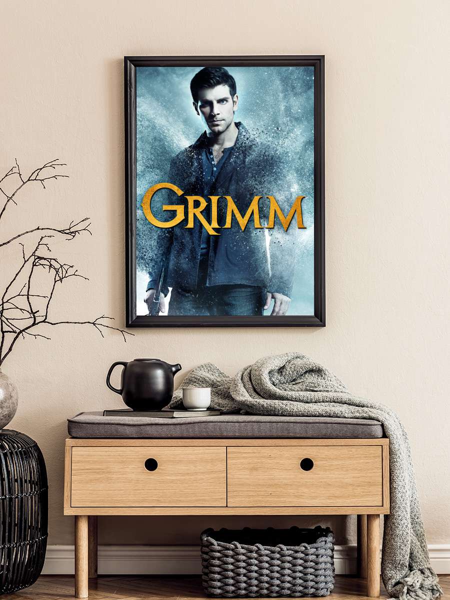 Grimm Dizi Tablo Siyah Çerçeveli Dizi Poster Duvar Tablo